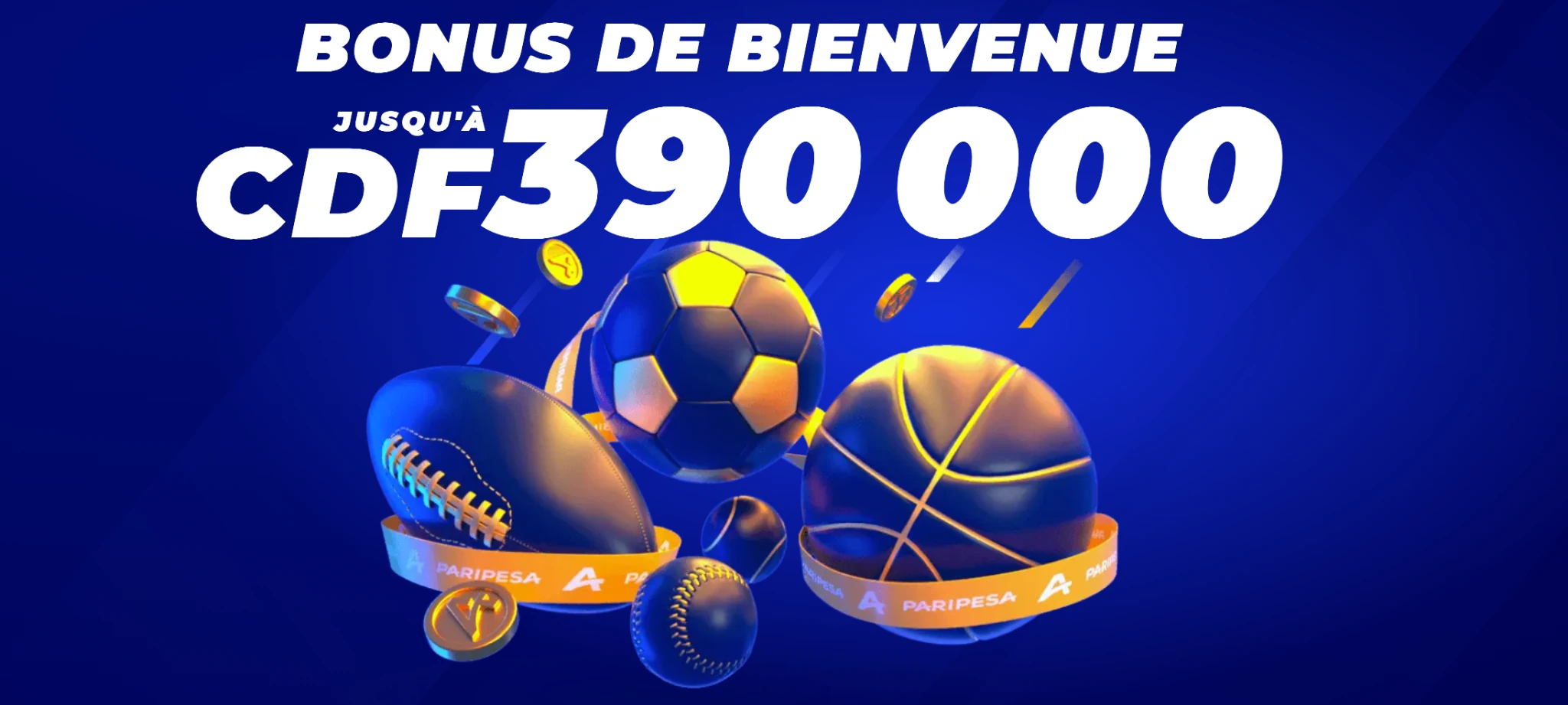 Bonus de bienvenue PariPesa RDC jusqu’à 390 000 CDF