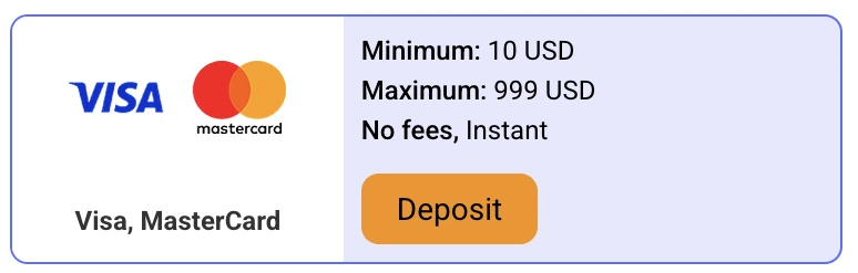 Visa and Mastercard deposit option in the PariPesa Ghana cashier