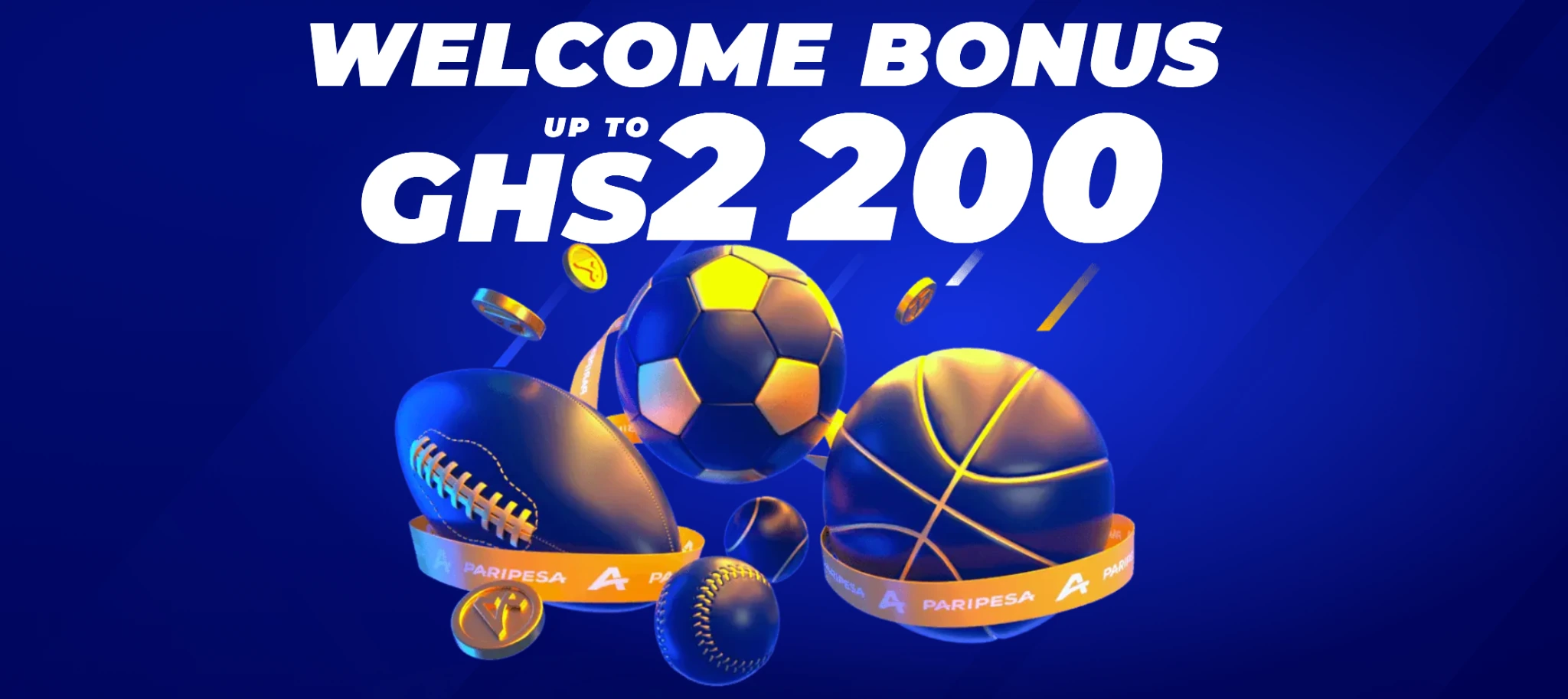 PariPesa Ghana sports welcome bonus up to 2,200 GHS