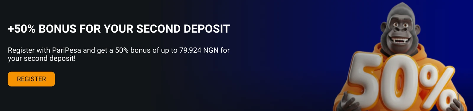 PariPesa Nigeria 50 percent second deposit sports bonus