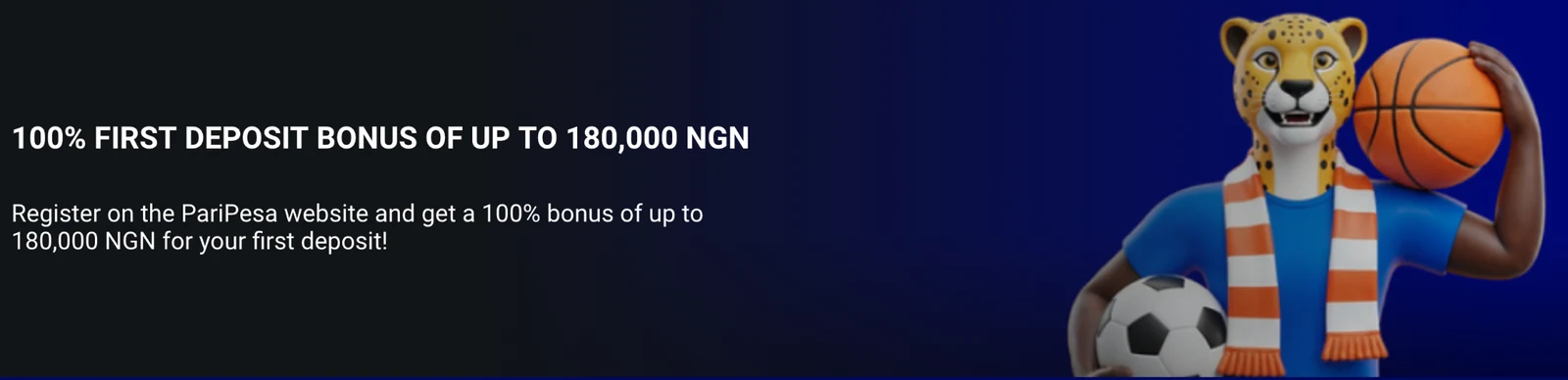 PariPesa Nigeria 100 percent first deposit bonus up to 180,000 NGN