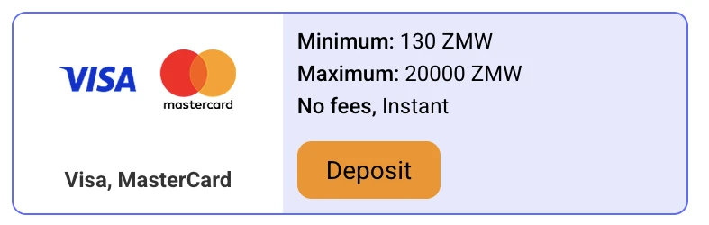 PariPesa Zambia Visa and Mastercard deposit limits