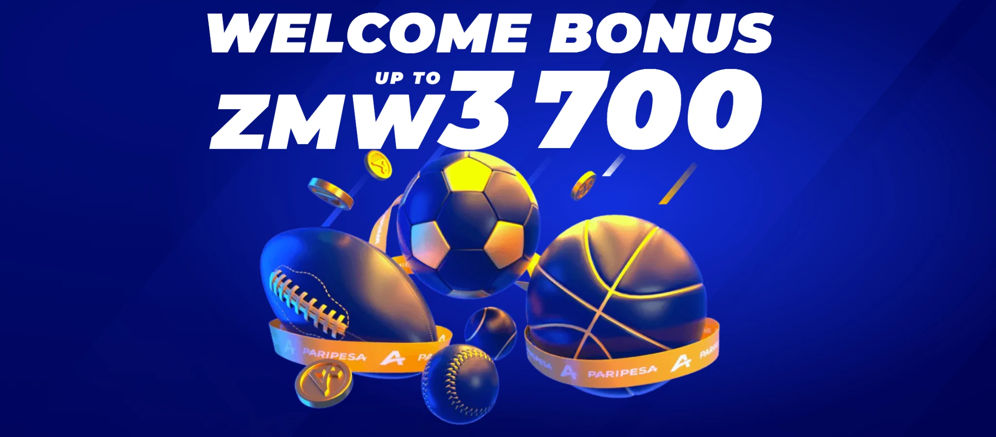 PariPesa Zambia sports welcome bonus up to 3,700 ZMW